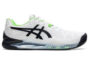 Asics Herr Tennisskor GEL-RESOLUTION 8 (2E) Vita/Gröna